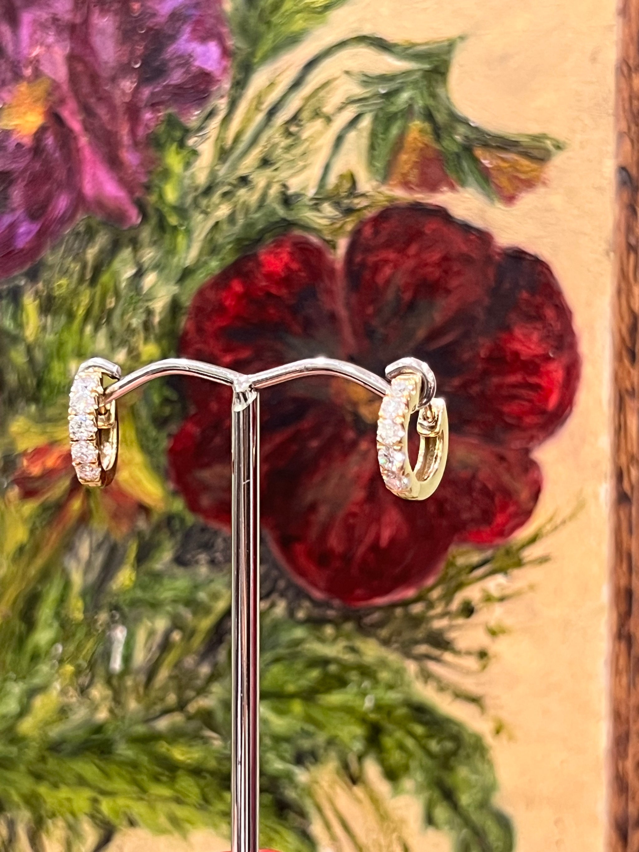 Diamond Huggies in 18ct Yellow Gold - 0.60ct