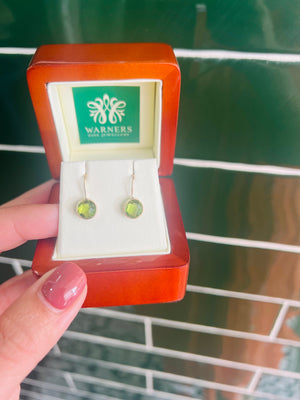 Peridot Earrings in 9ct Yellow Gold