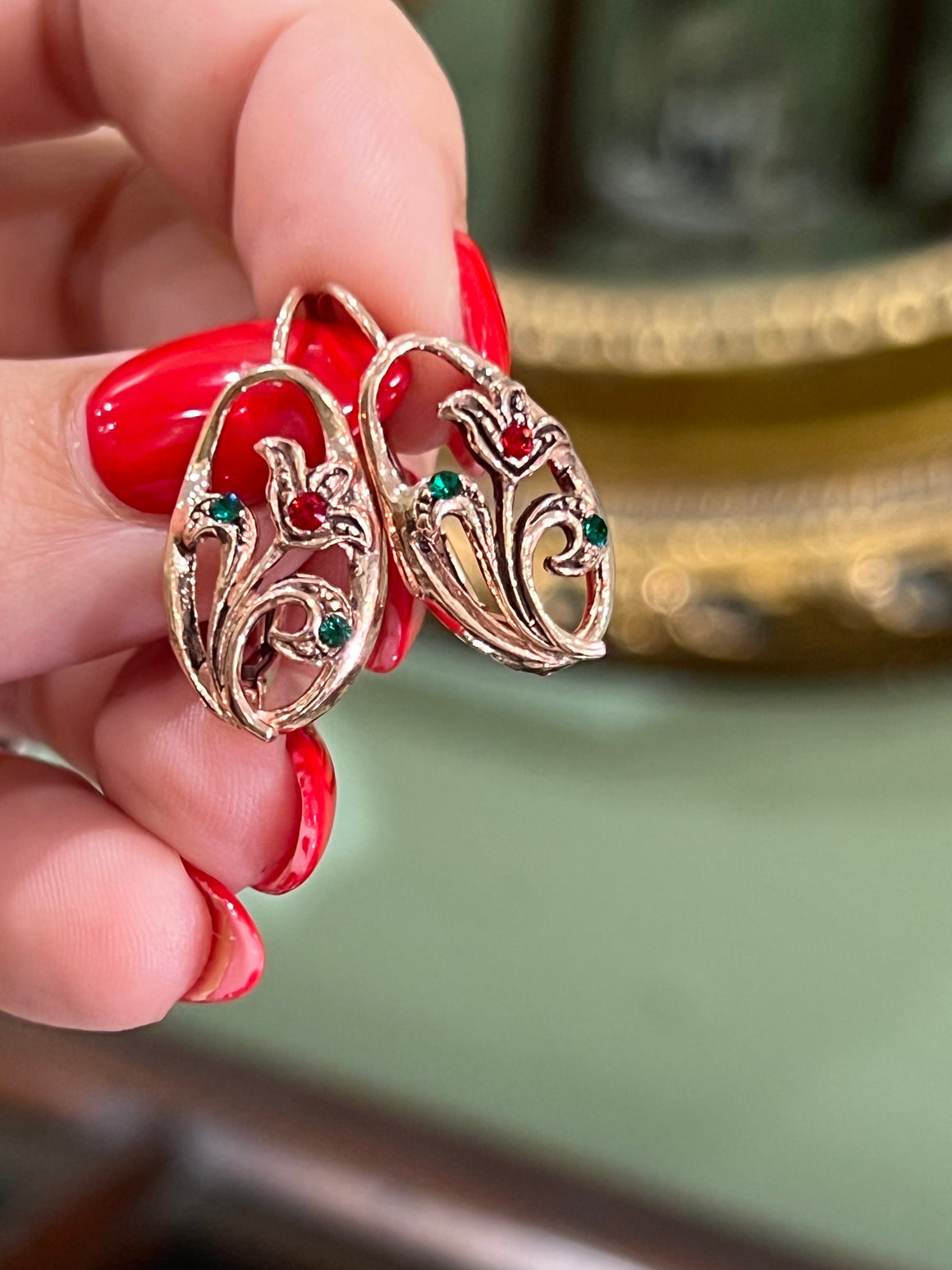 Rose Garden Drop Earrings