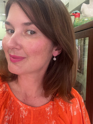 Rose Quartz Earrings in 9ct Rose Gold