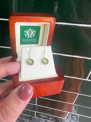 Peridot Earrings in 9ct Yellow Gold