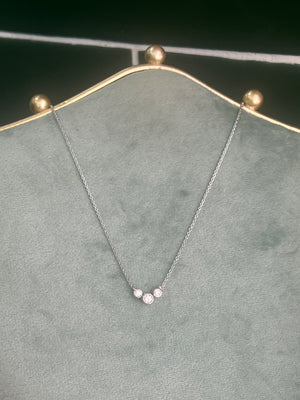 Diamond Necklace in 9ct White Gold