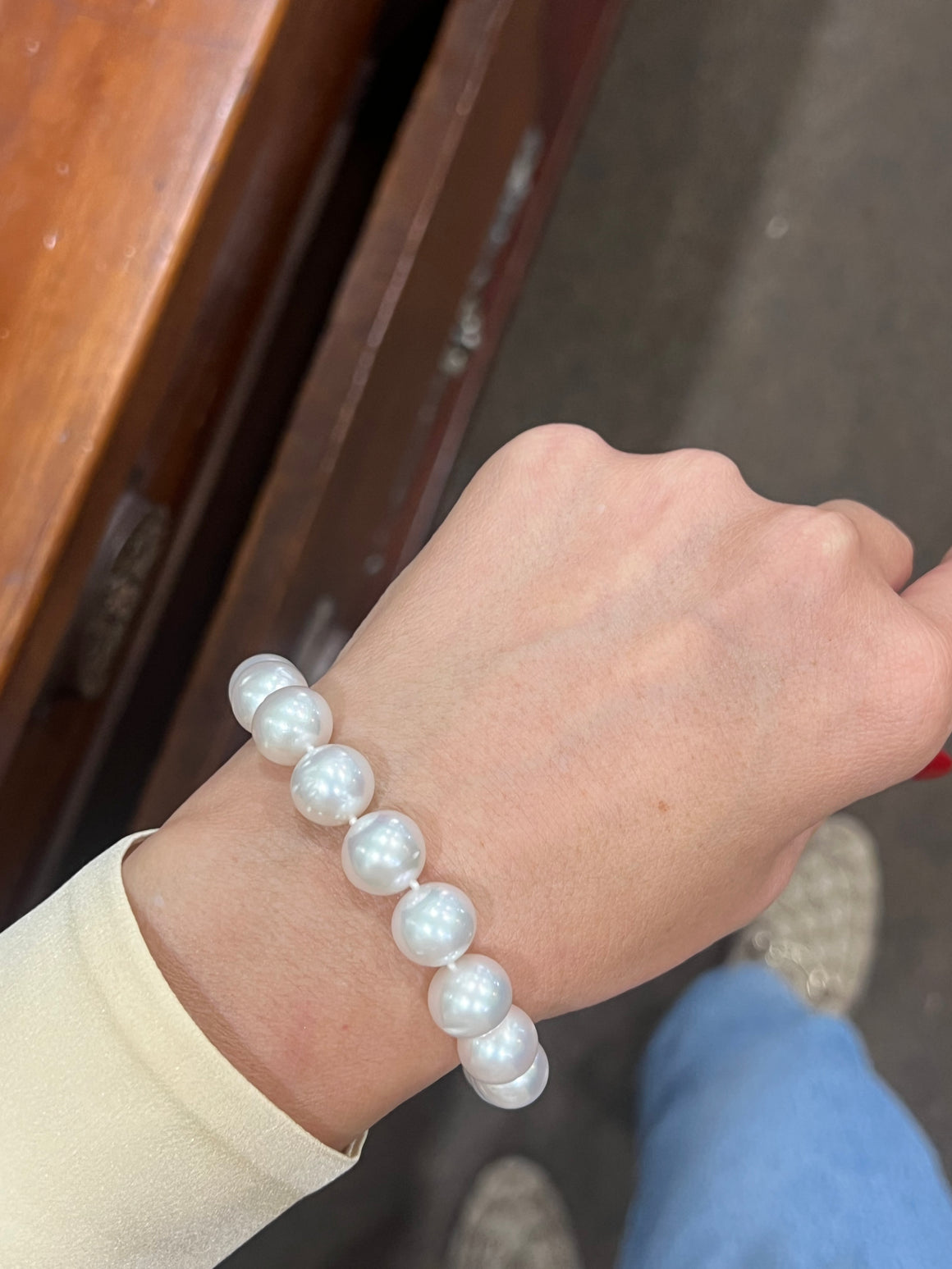 South Sea Pearl Bracelet in Yellow Gold