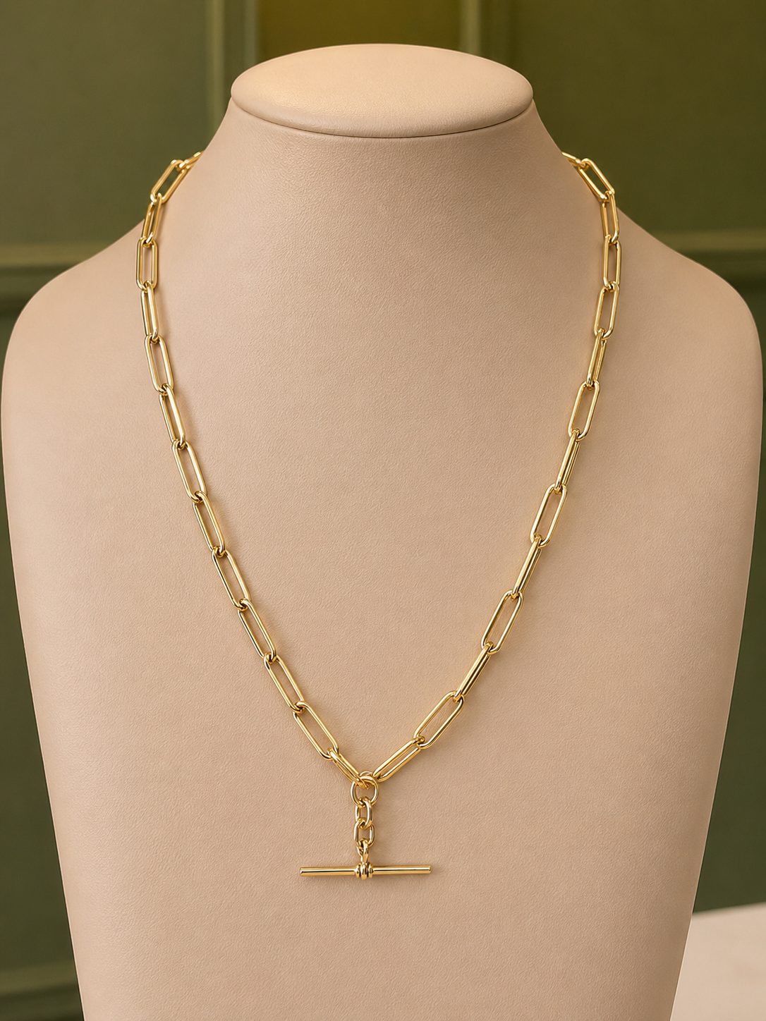 Heritage Long Link Necklace in 9ct Yellow Gold
