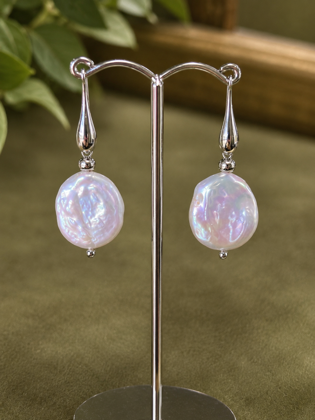 Sterling Silver Freshwater Pearl Drop Earrings