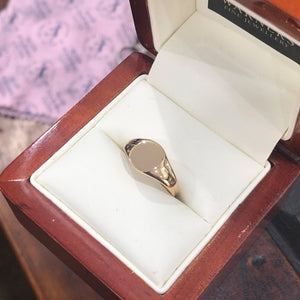 Petite Signet Ring in 9ct Yellow Gold
