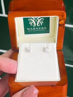Solitaire Diamond Studs - 1.00ct TDW