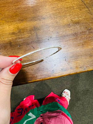 Diamond Bangle in 9ct White Gold