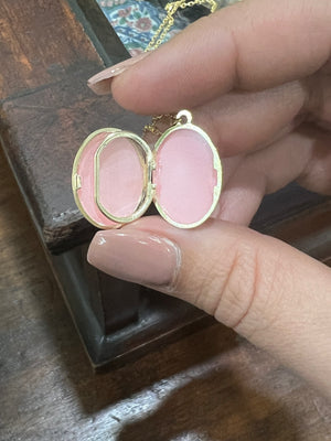 Ornate Gold Locket in 9ct Yellow Gold